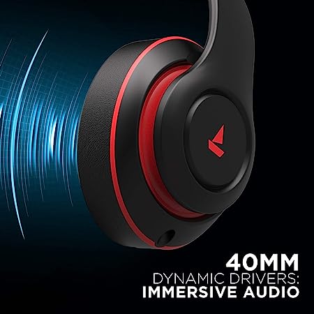 boAt Rockerz 560 | Wireless Headphone with 40mm Dynamic Drivers, 15Hour Non-Stop Music, Ergonomically Designed Over-Ear Headphone Immersive Audio - Image 3