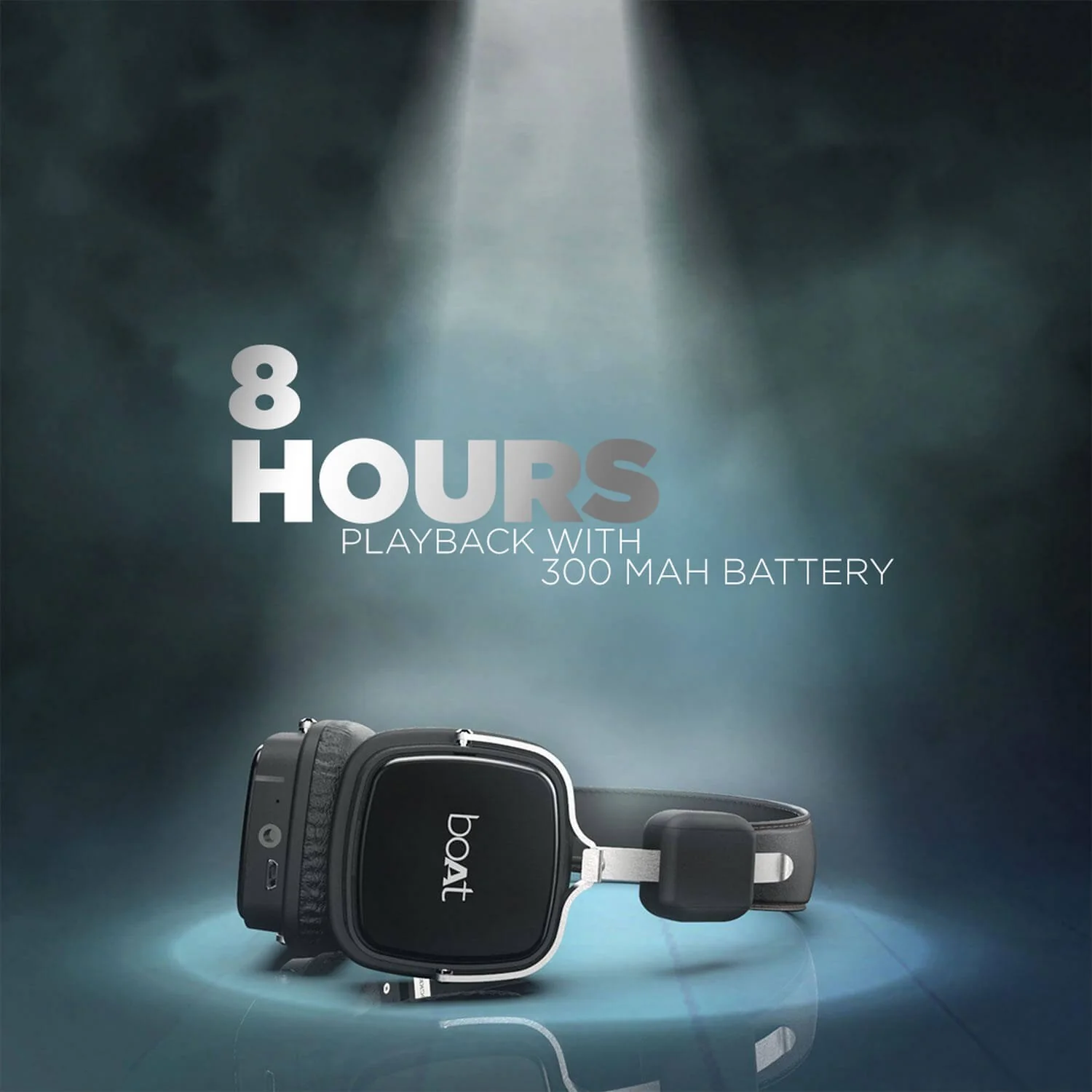 boAt Rockerz 600 | Bluetooth Headphone with 40mm Dynamic Driver, 8 Hours Playback, Easy Tap Controls, 300mah Battery - Image 3