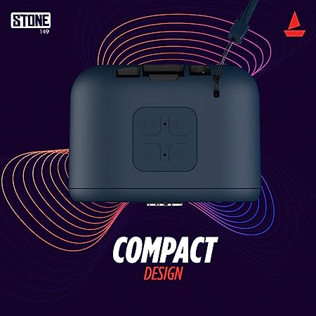 boAt Stone 149 | Portable Bluetooth Speaker with 3W Immersive Sound, 6 Hours Playback, Bluetooth v5.0, 1200 mAh Battery - Image 2