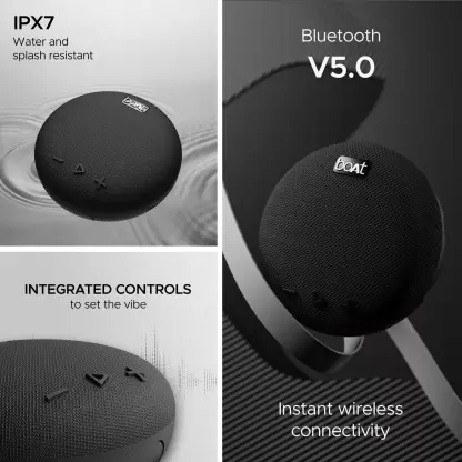 boAt Stone 190 | Wireless Portable Speaker with 52mm Dynamic Driver, Up to 4hrs Nonstop Playback, IPX 6 Water Resistant - Image 19