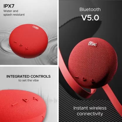 boAt Stone 190 | Wireless Portable Speaker with 52mm Dynamic Driver, Up to 4hrs Nonstop Playback, IPX 6 Water Resistant - Image 23