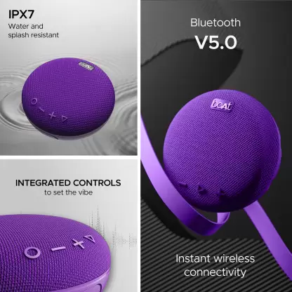 boAt Stone 190 | Wireless Portable Speaker with 52mm Dynamic Driver, Up to 4hrs Nonstop Playback, IPX 6 Water Resistant - Image 27