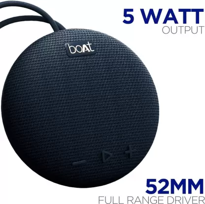 boAt Stone 190 | Wireless Portable Speaker with 52mm Dynamic Driver, Up to 4hrs Nonstop Playback, IPX 6 Water Resistant - Image 4