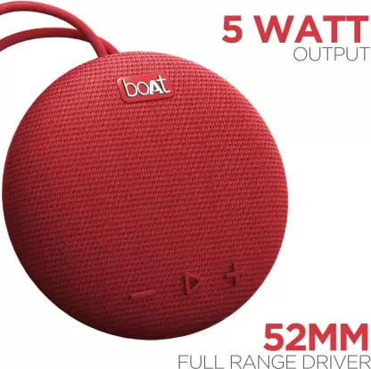 boAt Stone 190 | Wireless Portable Speaker with 52mm Dynamic Driver, Up to 4hrs Nonstop Playback, IPX 6 Water Resistant - Image 8