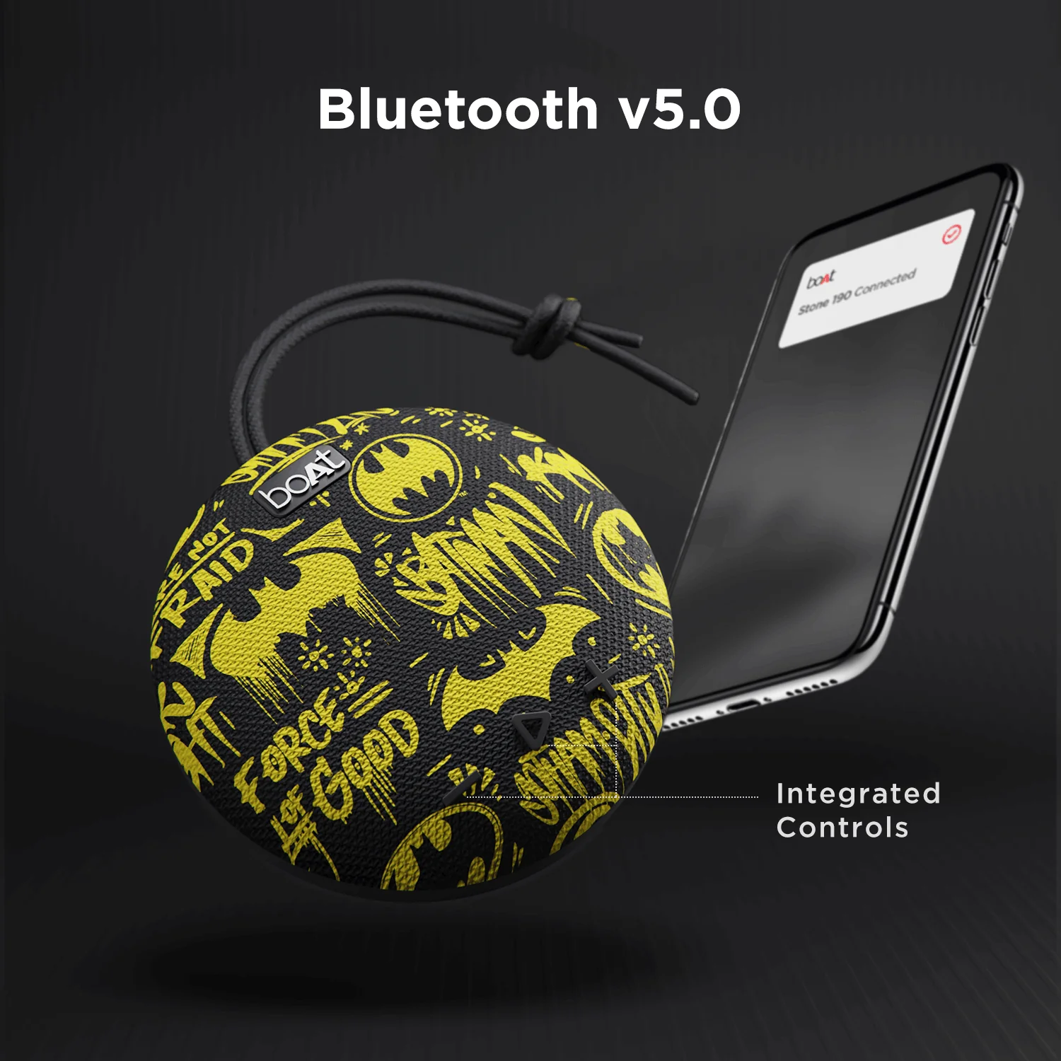 boAt Stone 193 DC Edition | Portable Bluetooth Speaker with 52mm Driver, 5W RMS Sound, 4HRS Playback, IPX7 Water Resistance - Image 10