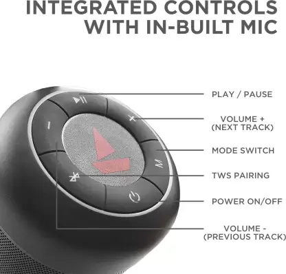 boAt Stone 800 | Portable Bluetooth Speaker with 10W Immersive Sound, 9 Hours Playback, Bluetooth 4.2, 2200  mAh Battery - Image 2