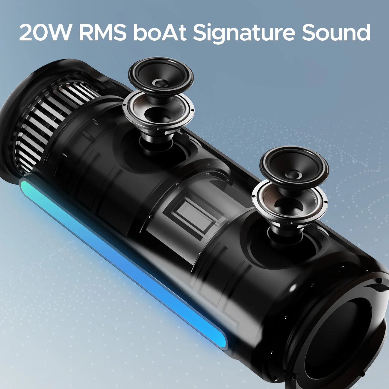 boAt Stone Spinx Pro | Portable Speaker with 20W RMS Sound, 8 Hours Playback, Bluetooth v5.0, Dynamic RGB Lights, IPX4 Rating - Image 3