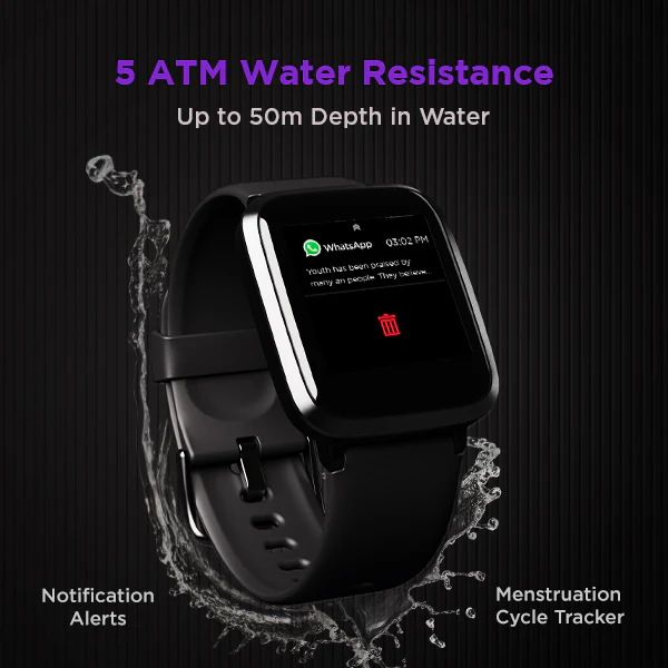 boAt Watch Storm Black Panther Marvel Edition | Smart Watch with 1.3" (3.3 cm) Full Touch Curved Display, Health Monitoring, Daily Activity Tracker - Image 4