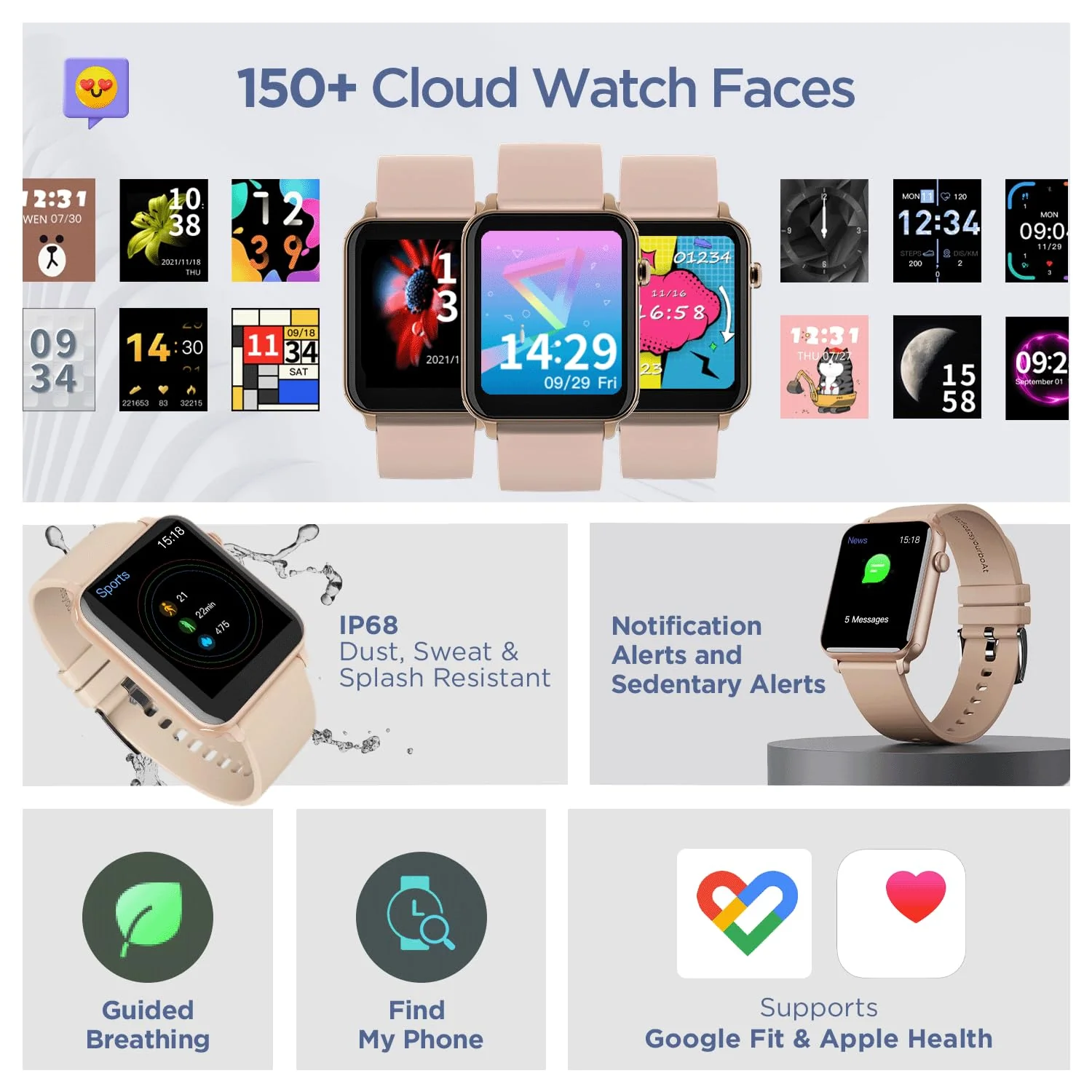 boAt Wave Call | Bluetooth Calling Smartwatch with 1.69" (4.29 cm) HD Curved Display, 150+ Watch Faces, Heart Rate & SPO2 Monitoring - Image 29