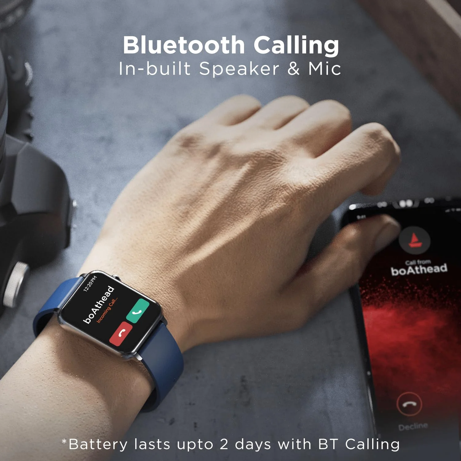 boAt Wave Call | Bluetooth Calling Smartwatch with 1.69" (4.29 cm) HD Curved Display, 150+ Watch Faces, Heart Rate & SPO2 Monitoring - Image 10