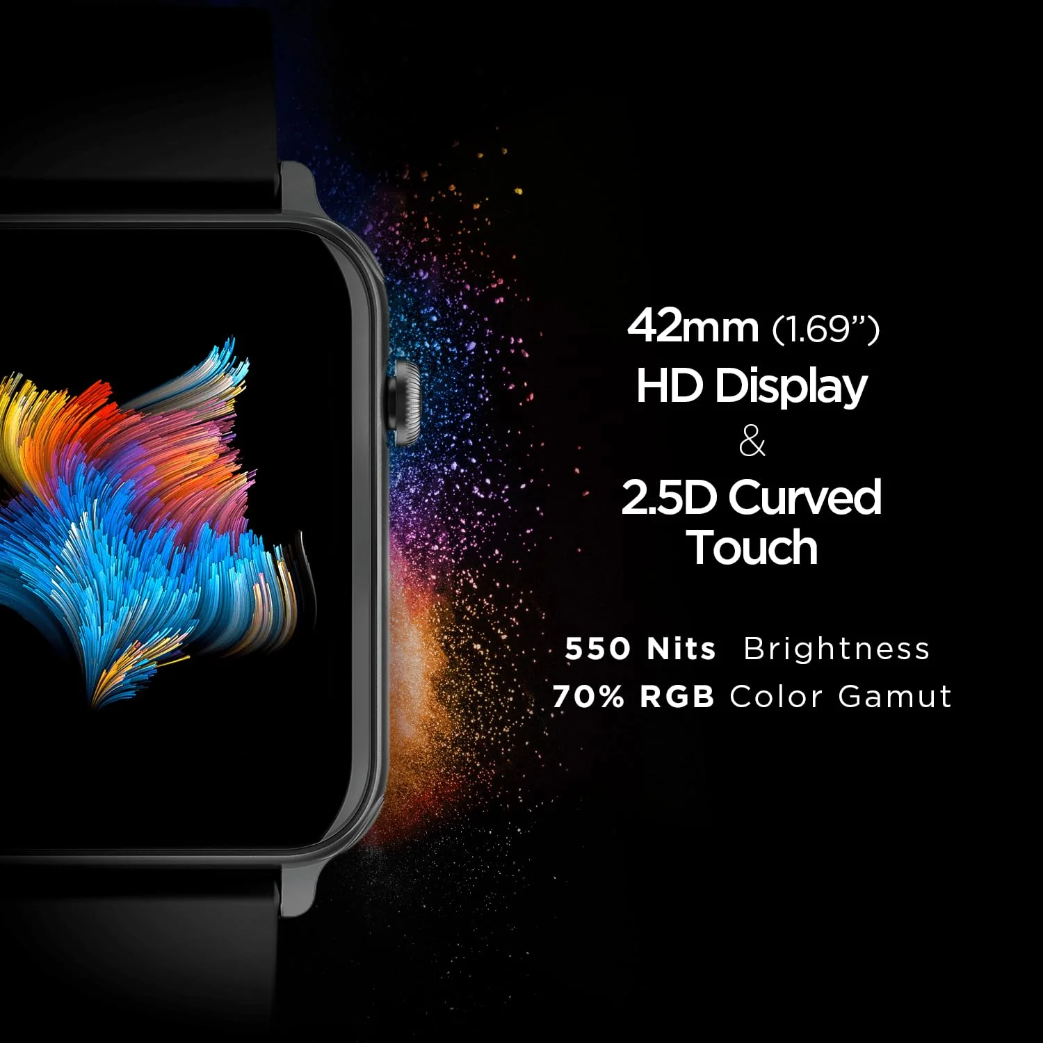 boAt Wave Call | Bluetooth Calling Smartwatch with 1.69" (4.29 cm) HD Curved Display, 150+ Watch Faces, Heart Rate & SPO2 Monitoring - Image 4