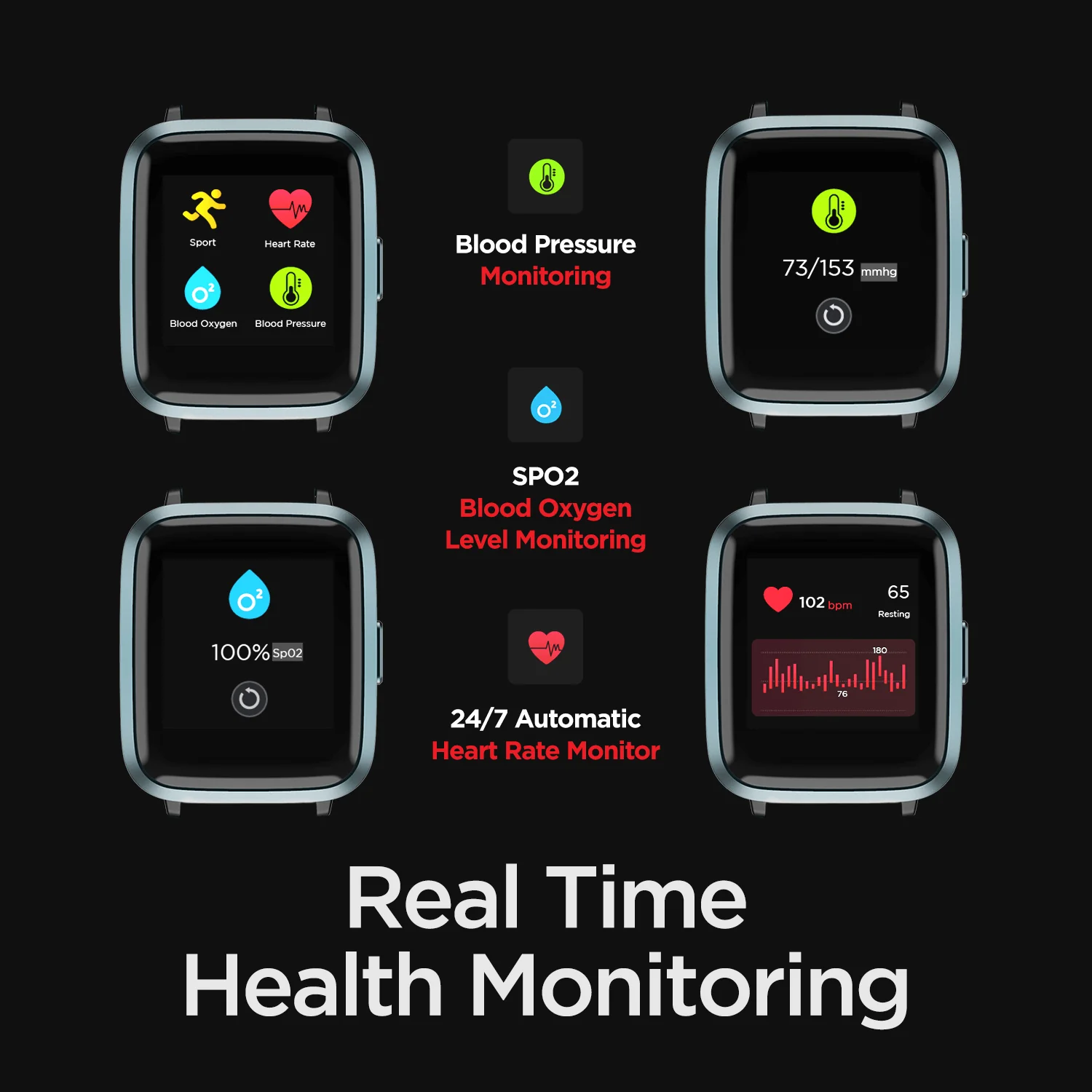 boAt Storm RTL | Fitness & Activity Tracker Smart Watch with 1.29" (3.3 cm) Curved Color Display, SpO2 Sensor and 8 Active Sports Mode - Image 18