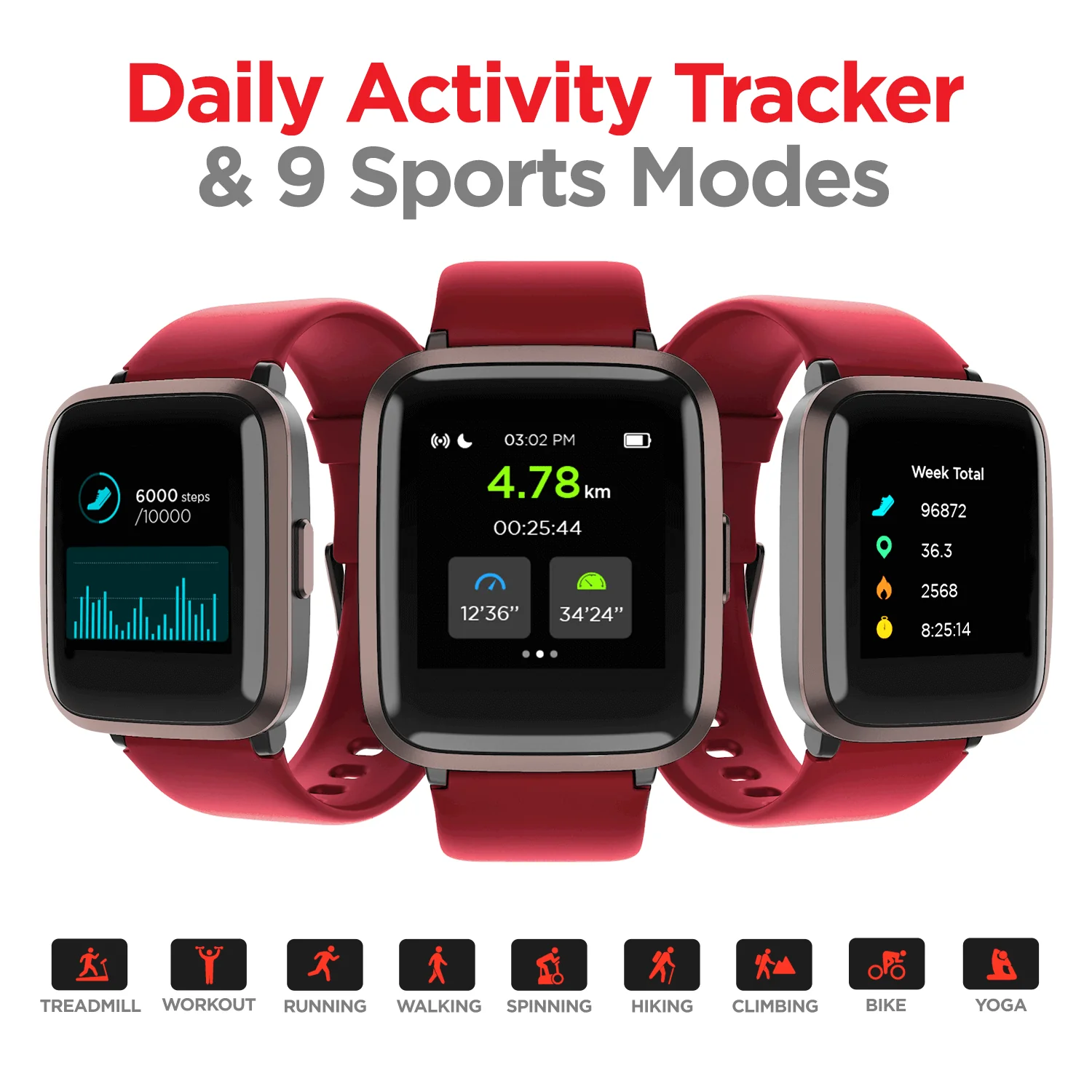 boAt Storm RTL | Fitness & Activity Tracker Smart Watch with 1.29" (3.3 cm) Curved Color Display, SpO2 Sensor and 8 Active Sports Mode - Image 23