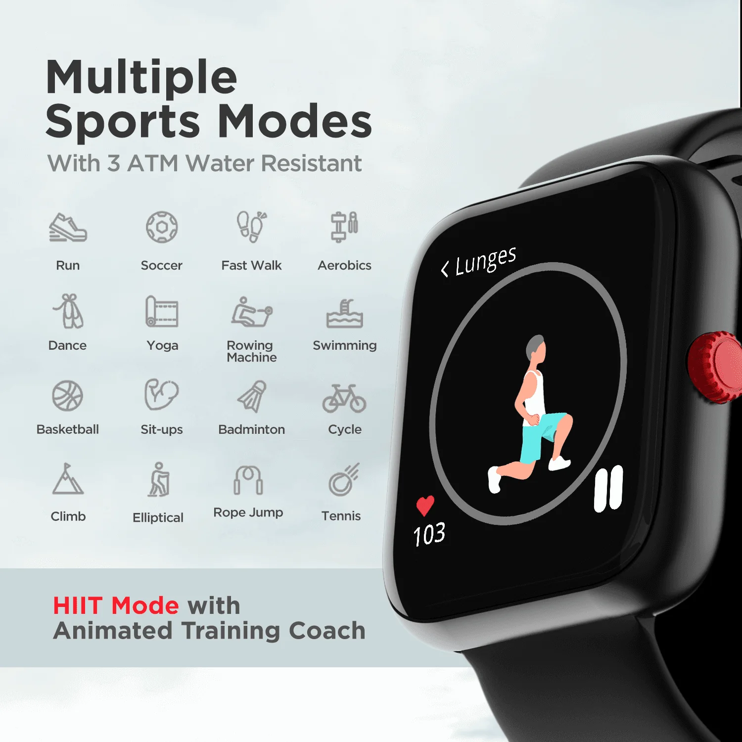 boAt Mystiq | Smartwatch with 1.57" (3.98cm) HD Display, Multiple Sports Modes, Real Time Health Monitoring - Image 6