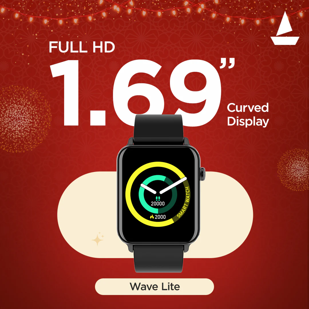 boAt Wave Lite | Smartwatch with 1.69" (4.29 cm) HD Display, Health Monitors, 100+ Watch Faces, 10 Active Sports Modes - Image 5