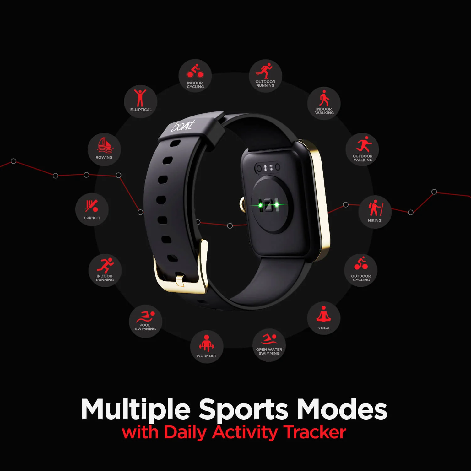 boAt Xtend‌ | Built-in Alexa, 1.69” (4.29 cm) Big Square Display, 14 Sports Modes, 15 Watch Faces - Image 22