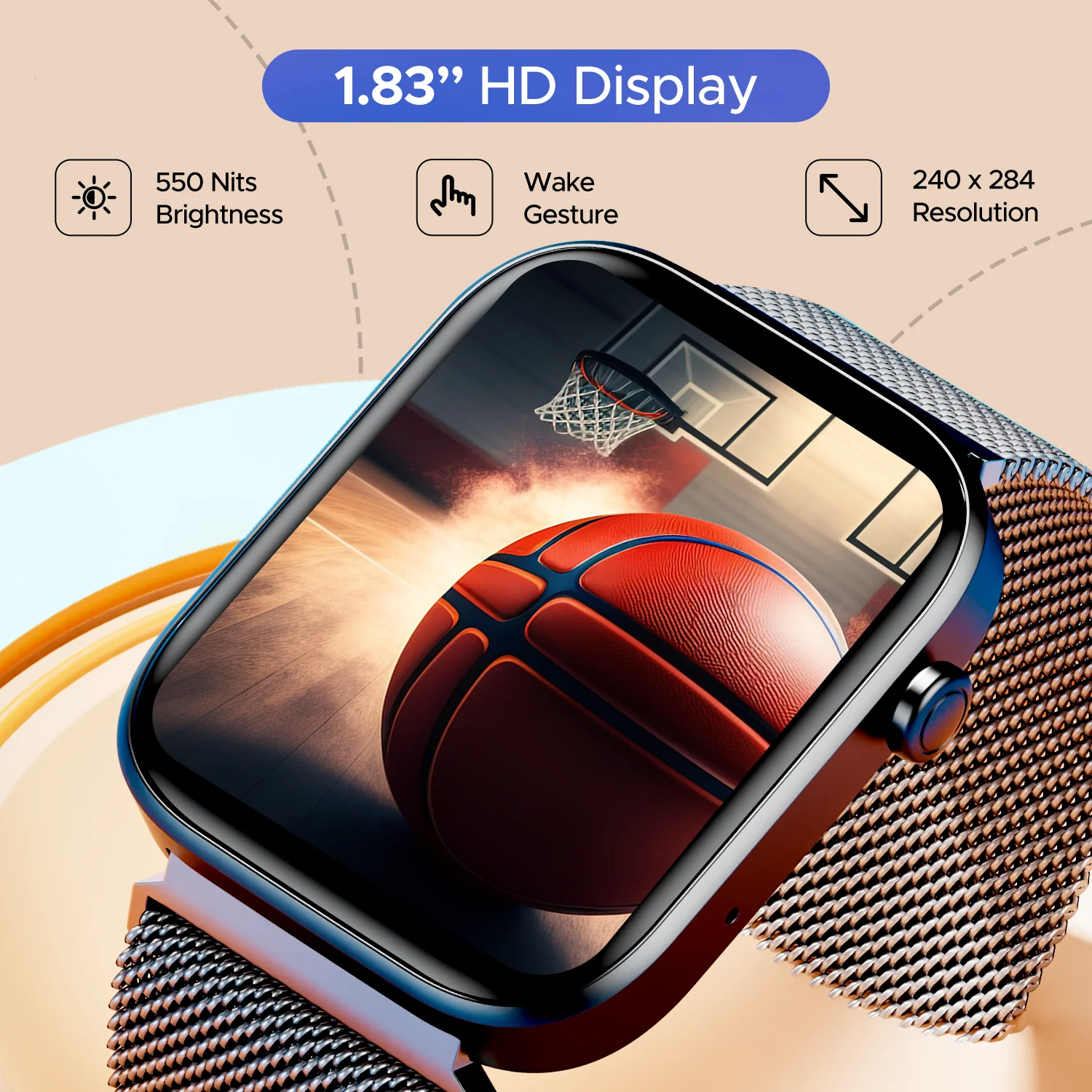 boAt Wave Call 2 | Smartwatch with Bluetooth Calling, 1.83" (4.64cm) HD Display, 700+ Active Modes, 1000+ Watch Faces, Crest OS+ - Image 11