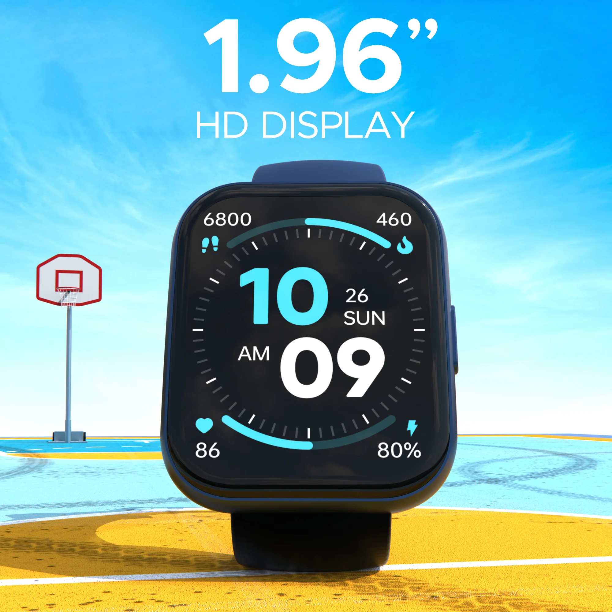 boAt Wave Neo Plus | Smartwatch with 1.96" (4.97cm) HD Display, BT Calling, 7 Days Battery Life, 700+ Active Modes - Image 9