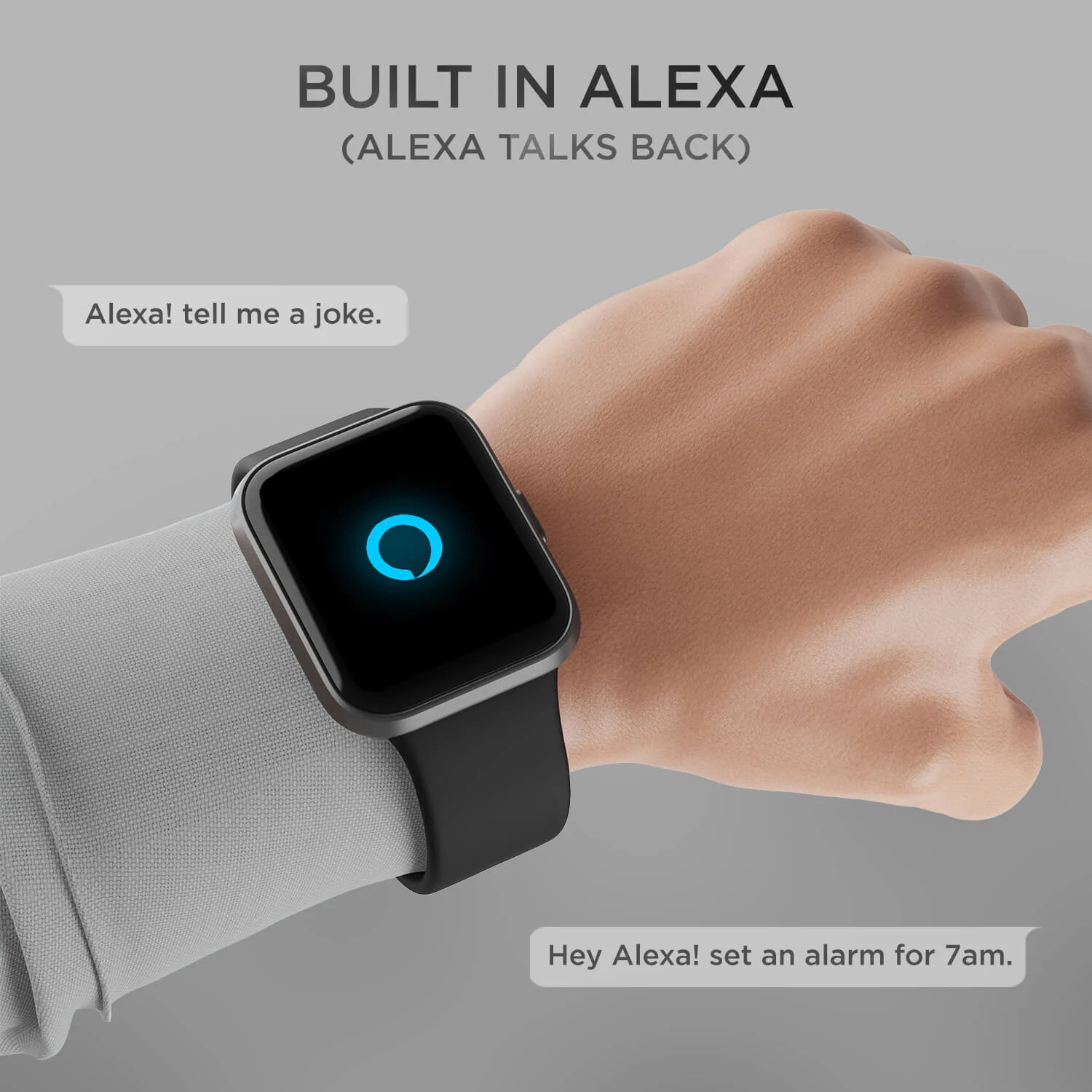 boAt Xtend Talk | Premium Design Smartwatch with Built-in Alexa, Bluetooth Calling, 1.69" (4.29cm) HD Display, 60+ Sports Modes - Image 4