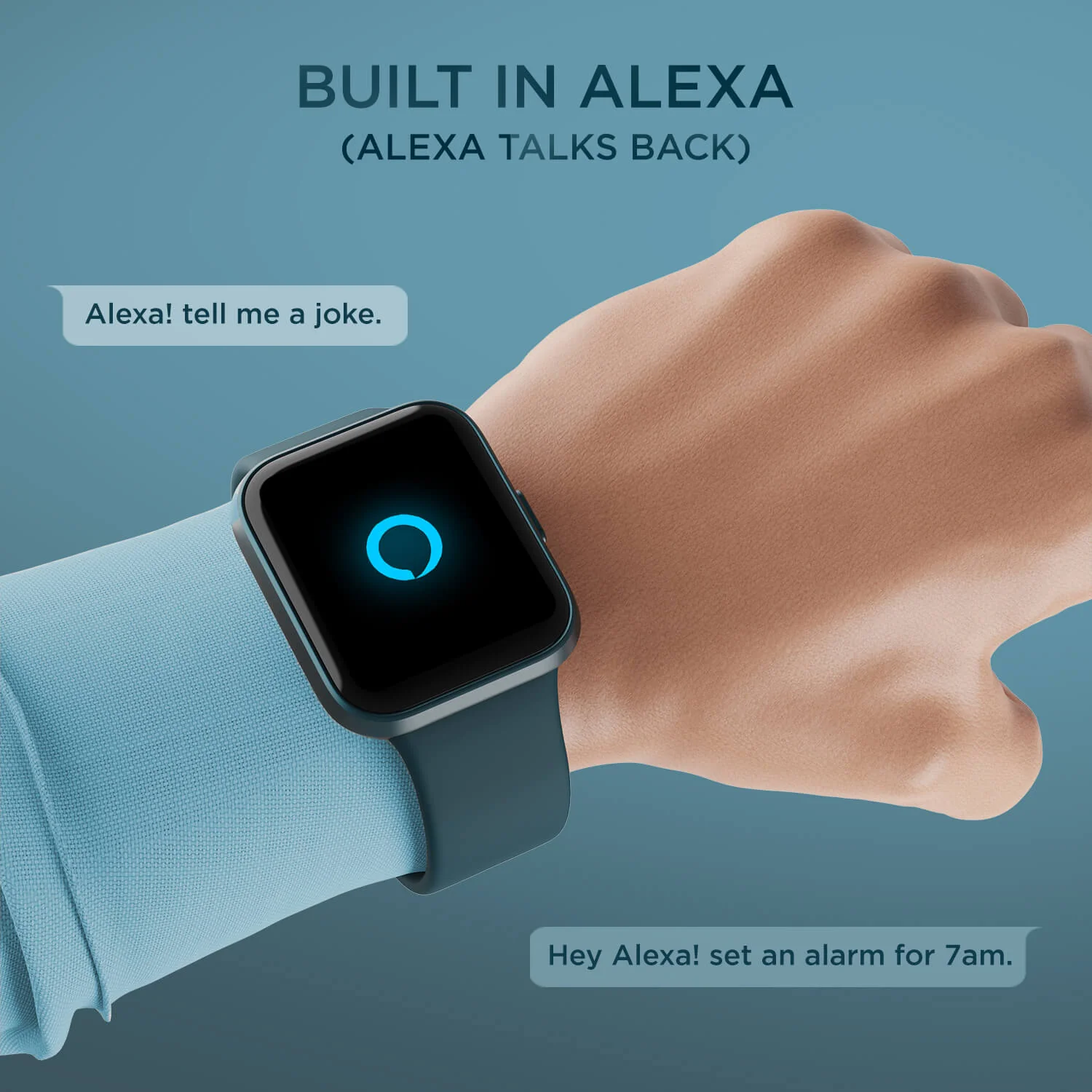 boAt Xtend Talk | Premium Design Smartwatch with Built-in Alexa, Bluetooth Calling, 1.69" (4.29cm) HD Display, 60+ Sports Modes - Image 7