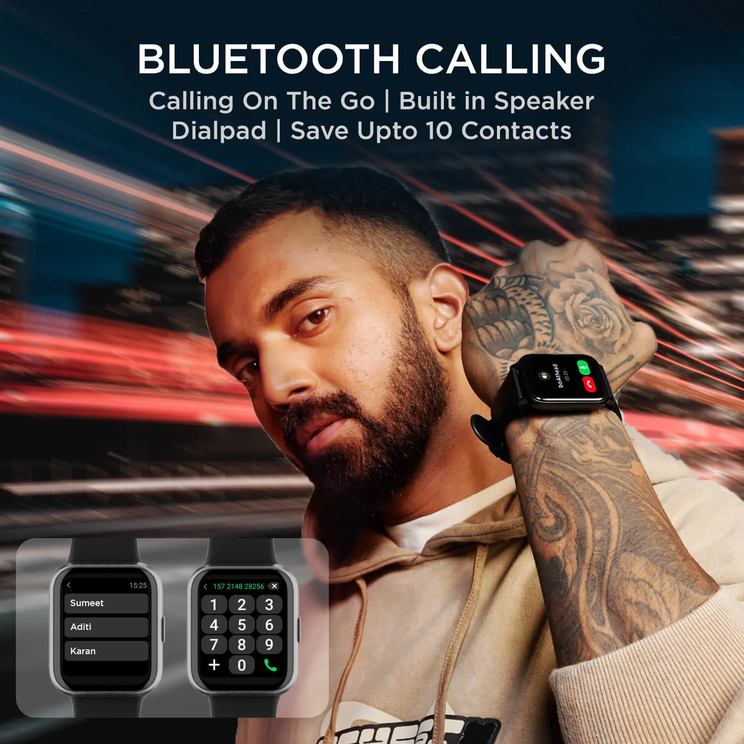 boAt Xtend Talk | Premium Design Smartwatch with Built-in Alexa, Bluetooth Calling, 1.69" (4.29cm) HD Display, 60+ Sports Modes - Image 8